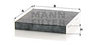 Kupéfilter MANN-FILTER CUK 2345