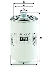 Oljefilter MANN-FILTER WD 940/6