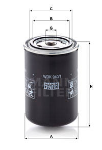 Bränslefilter MANN-FILTER WDK 940/1