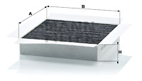 Kupéfilter MANN-FILTER CUK 2032