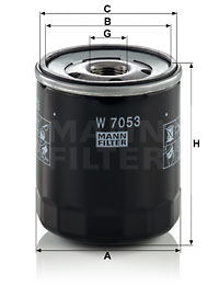 Oljefilter MANN-FILTER W 7053