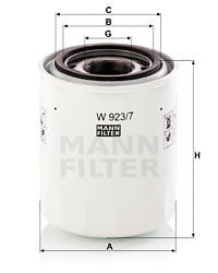 Hydraulikfilter, automatväxel MANN-FILTER W 923/7