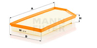 Luftfilter MANN-FILTER C 26 047
