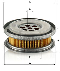 Hydraulikfilter, styrsystem MANN-FILTER H 85