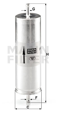 Bränslefilter MANN-FILTER WK 516
