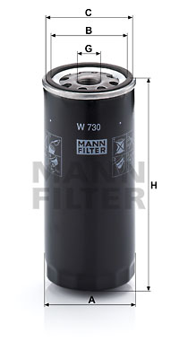 Oljefilter MANN-FILTER W 730