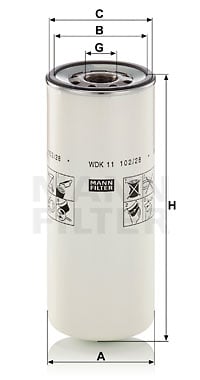 Bränslefilter MANN-FILTER WDK 11 102/28