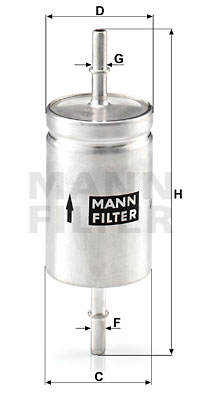 Bränslefilter MANN-FILTER WK 512
