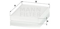 Kupéfilter MANN-FILTER CU 2433