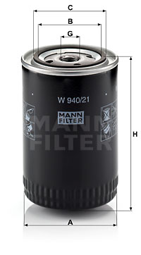 Oljefilter MANN-FILTER W 940/21