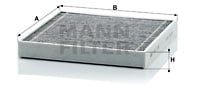 Kupéfilter MANN-FILTER CUK 2339