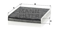 Kupéfilter MANN-FILTER CUK 2545