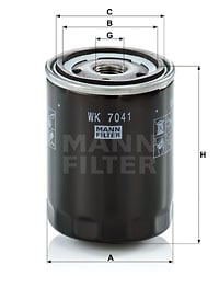 Bränslefilter MANN-FILTER WK 7041