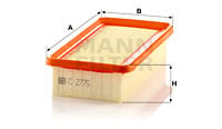 Luftfilter MANN-FILTER C 2775