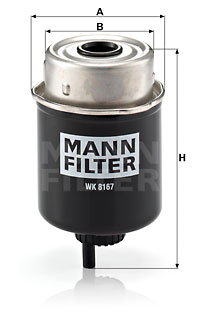 Bränslefilter MANN-FILTER WK 8167