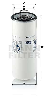 Bränslefilter MANN-FILTER WDK 11 102/4