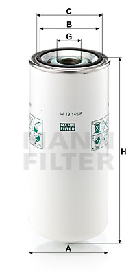 Oljefilter MANN-FILTER W 13 145/6
