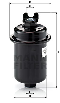Bränslefilter MANN-FILTER WK 612/4