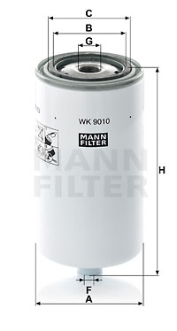 Bränslefilter MANN-FILTER WK 9010