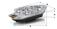Hydraulikfilter, automatväxel MANN-FILTER H 2426 KIT