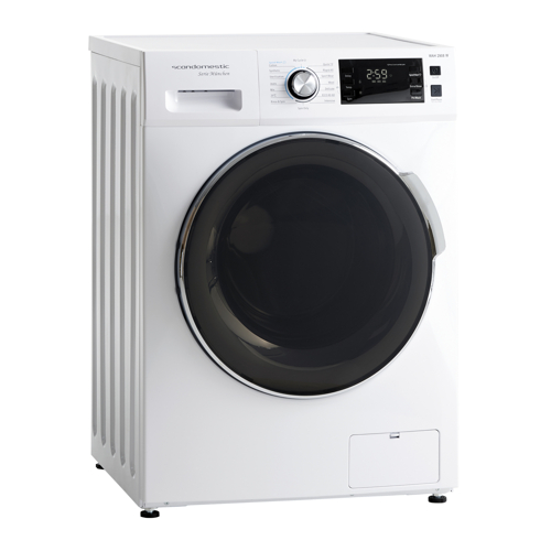 Scandomestic Wah2908w Frontmatad Tvättmaskin - Vit/glas