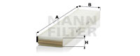 Kupéfilter MANN-FILTER CU 46 001