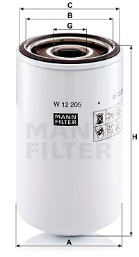 Oljefilter MANN-FILTER W 12 205
