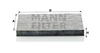 Kupéfilter MANN-FILTER CUK 2035
