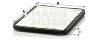Kupéfilter MANN-FILTER CU 2424
