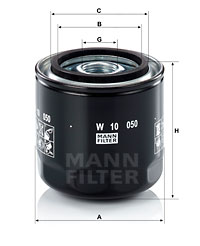 Oljefilter MANN-FILTER W 10 050
