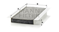 Kupéfilter MANN-FILTER CUK 3337