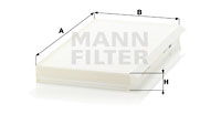Kupéfilter MANN-FILTER CU 3139