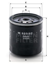 Oljefilter MANN-FILTER W 920/82