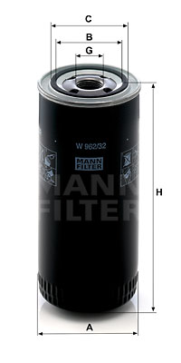 Oljefilter MANN-FILTER W 962/32
