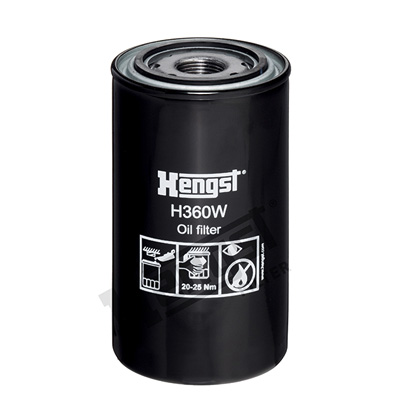 Oljefilter HENGST FILTER H360W