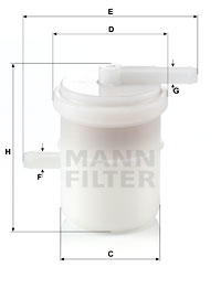 Bränslefilter MANN-FILTER WK 42/81