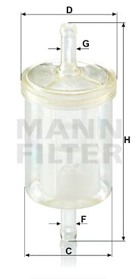 Bränslefilter MANN-FILTER WK 43/13 (10)