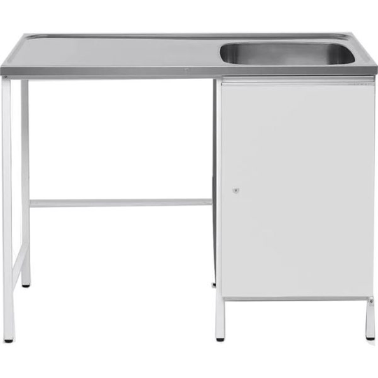 Contura CAB 12 Tvättbänk vit, med plats för tvättmaskin Höger