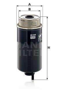 Bränslefilter MANN-FILTER WK 8160