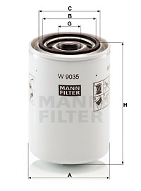 Oljefilter MANN-FILTER W 9035