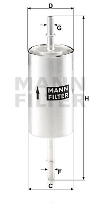Bränslefilter MANN-FILTER WK 512/1