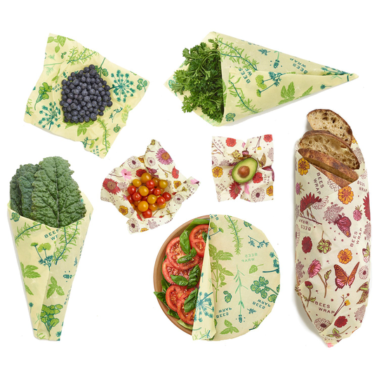 Bee's Wrap Veganskt Folie Variety Pack - Herb Garden & Meadow Magic, 7 st