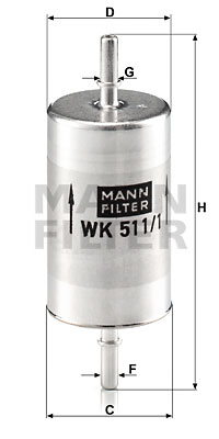 Bränslefilter MANN-FILTER WK 511/1
