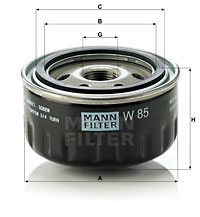 Oljefilter MANN-FILTER W 85