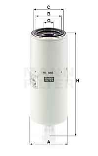 Bränslefilter MANN-FILTER WK 965 x