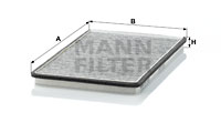 Kupéfilter MANN-FILTER CUK 3032