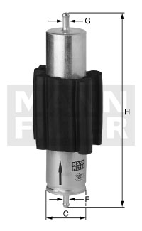 Bränslefilter MANN-FILTER WK 5015