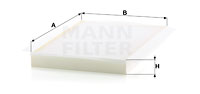 Kupéfilter MANN-FILTER CU 3569