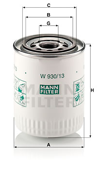Oljefilter MANN-FILTER W 930/13