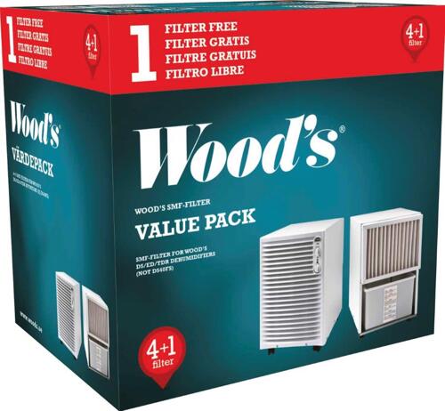 Woods Utbytesfilter Till Wood ´s 5-p Tillbehör Fläkt & Luftvård